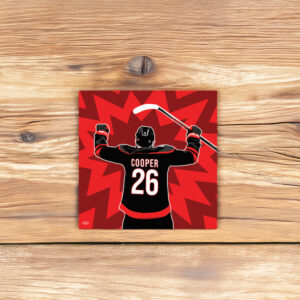 Cooper Hockey Fan Sticker