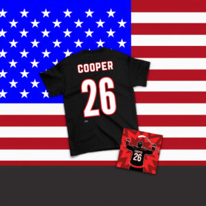 Cooper Hockey Fan T-Shirt & Sticker Bundle