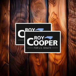 Roy Cooper For US Senate Sticker