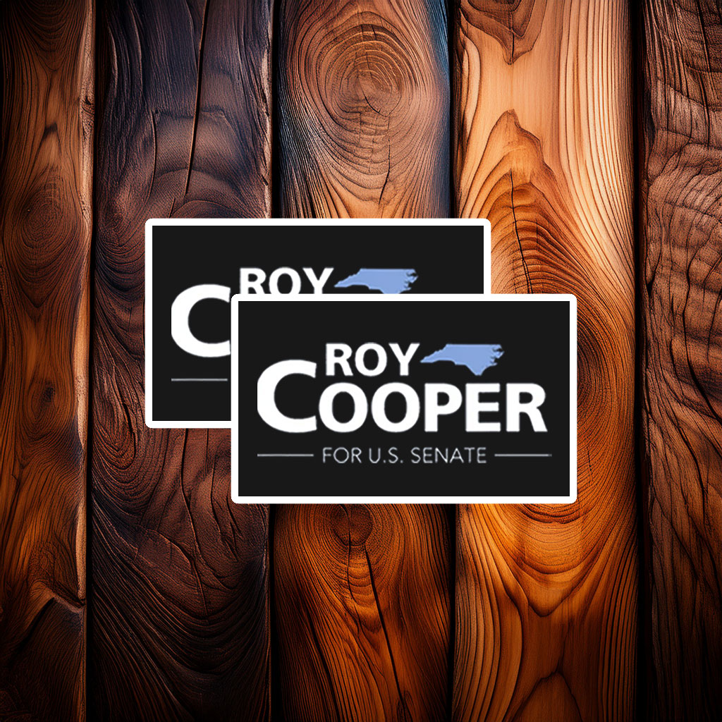Roy Cooper For US Senate Sticker