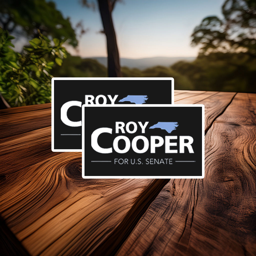 Roy Cooper For US Senate Sticker