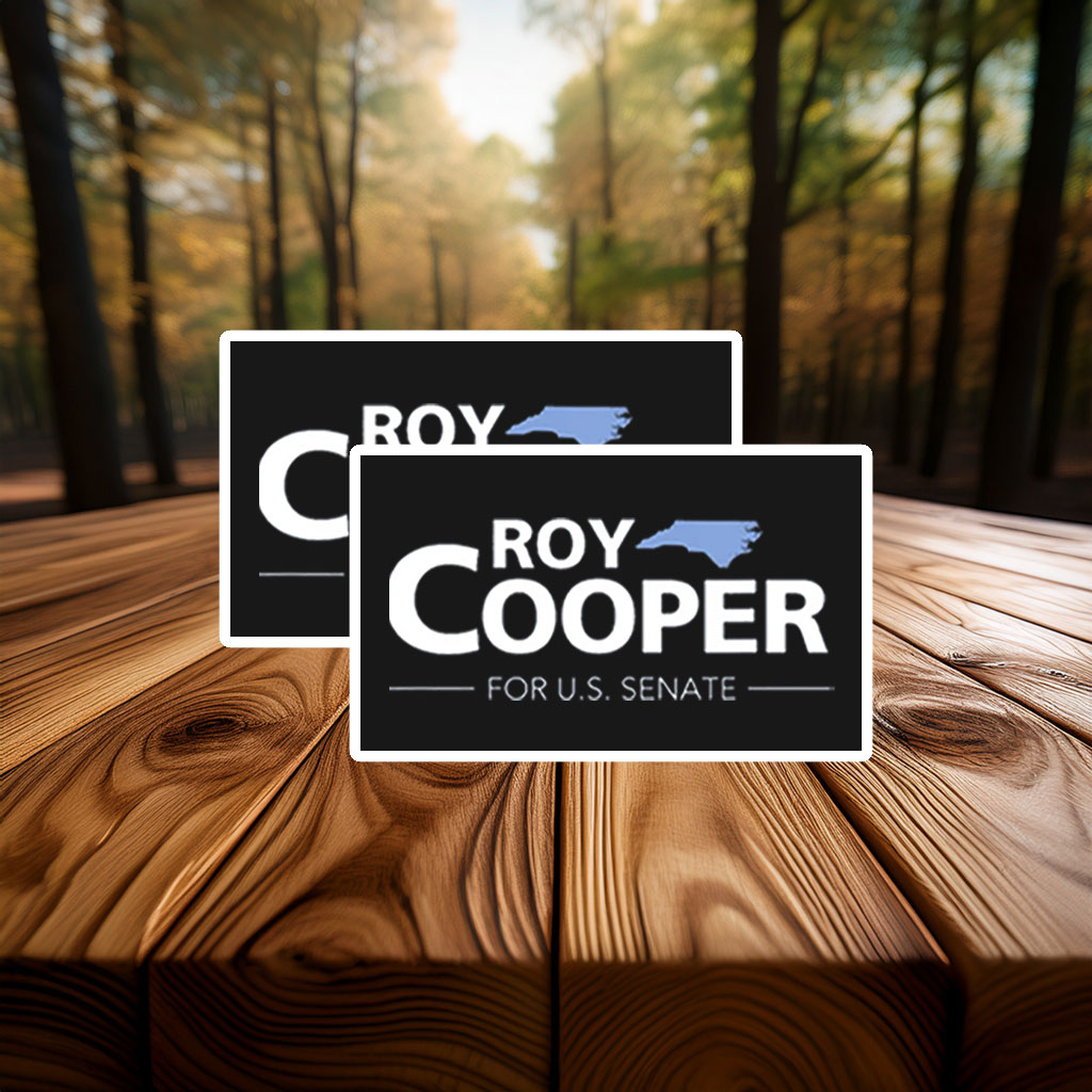 Roy Cooper For US Senate Sticker