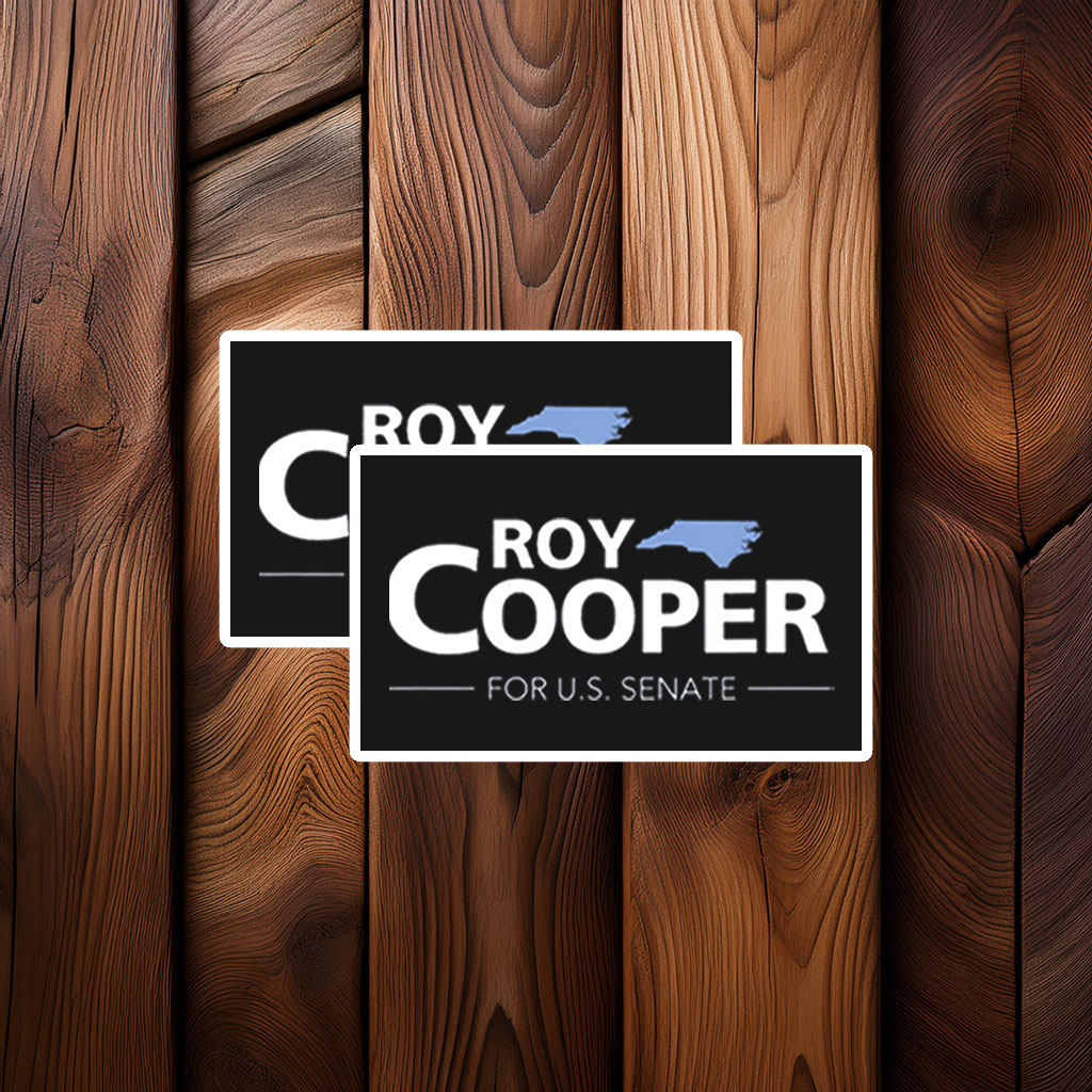 Roy Cooper For US Senate Sticker