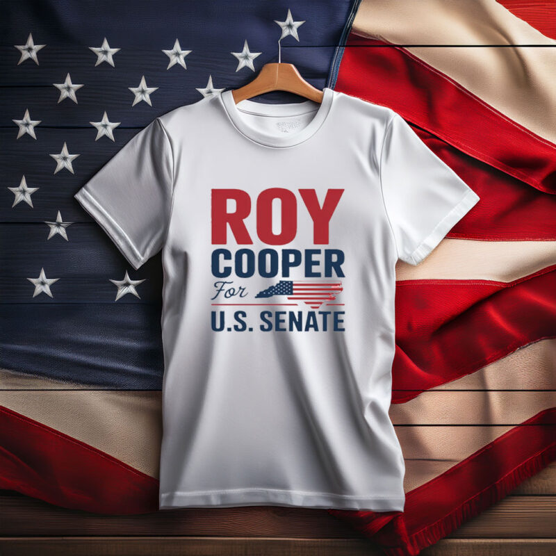 Roy Cooper T-Shirt - NC State Map U.S. Senate Election Tee