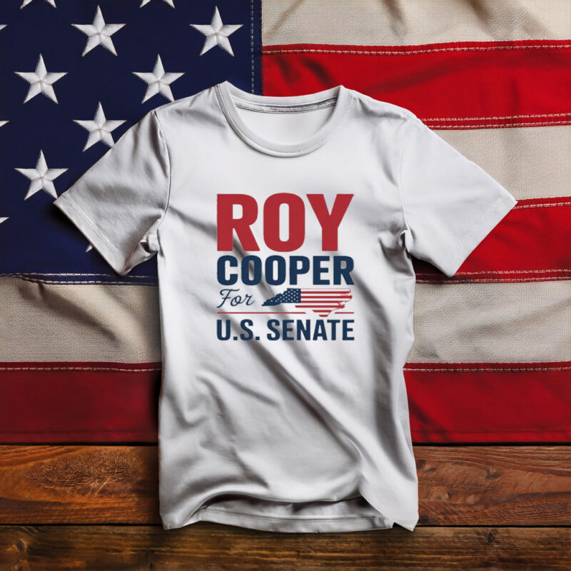 Roy Cooper T-Shirt - NC State Map U.S. Senate Election Tee