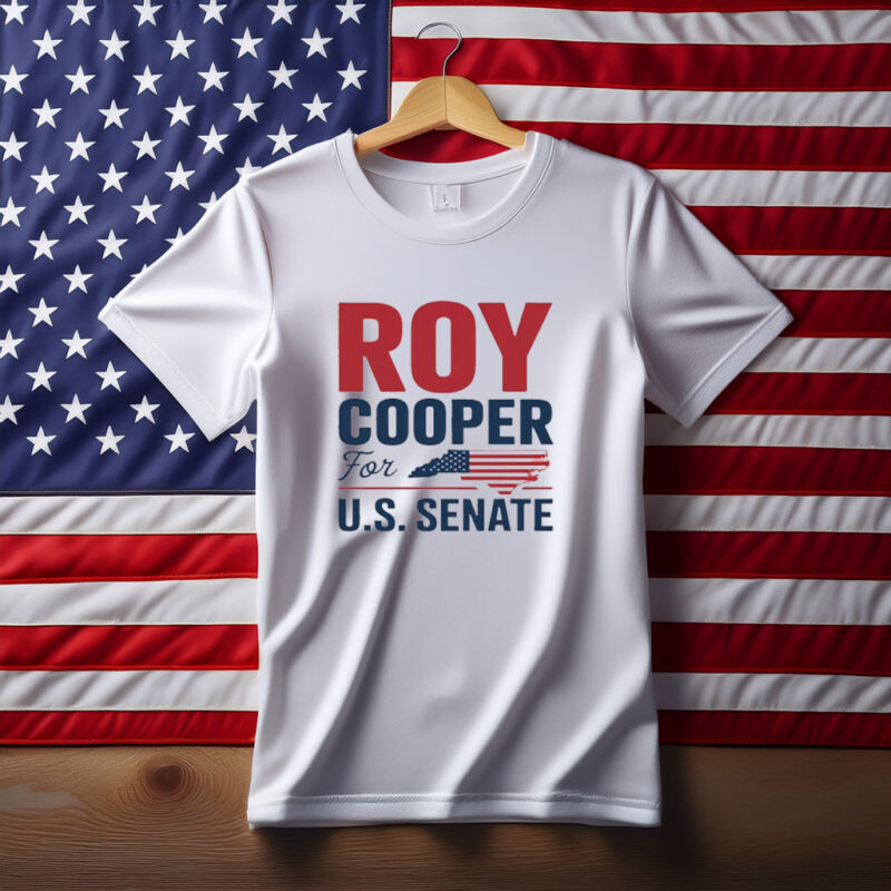 Roy Cooper T-Shirt - NC State Map U.S. Senate Election Tee