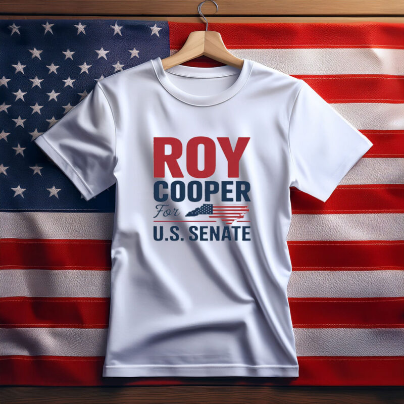 Roy Cooper T-Shirt - NC State Map U.S. Senate Election Tee