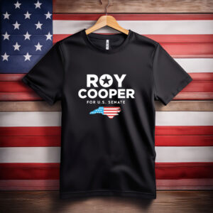 Roy Cooper T-Shirt – Star Logo North Carolina Flag, US Senate Tee