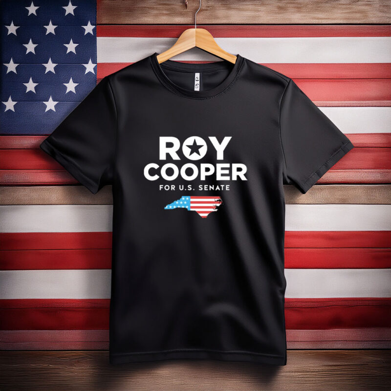 Roy Cooper T-Shirt – Star Logo North Carolina Flag, US Senate Tee