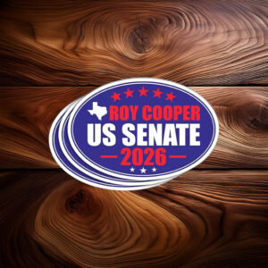 Roy Cooper for Senate 2026 Sticker - North Carolina Campaign Vinyl Decal