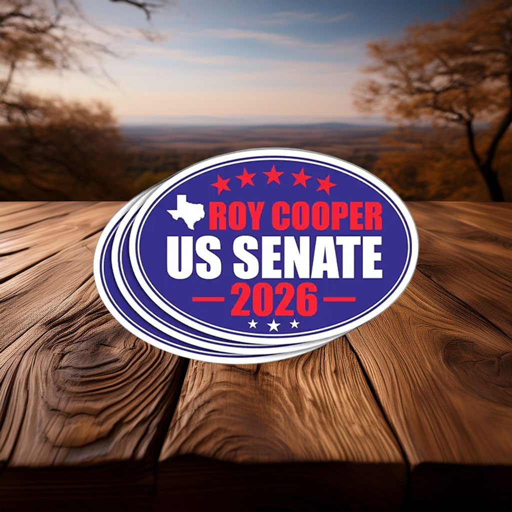 Roy Cooper for Senate 2026 Sticker - North Carolina Campaign Vinyl Decal
