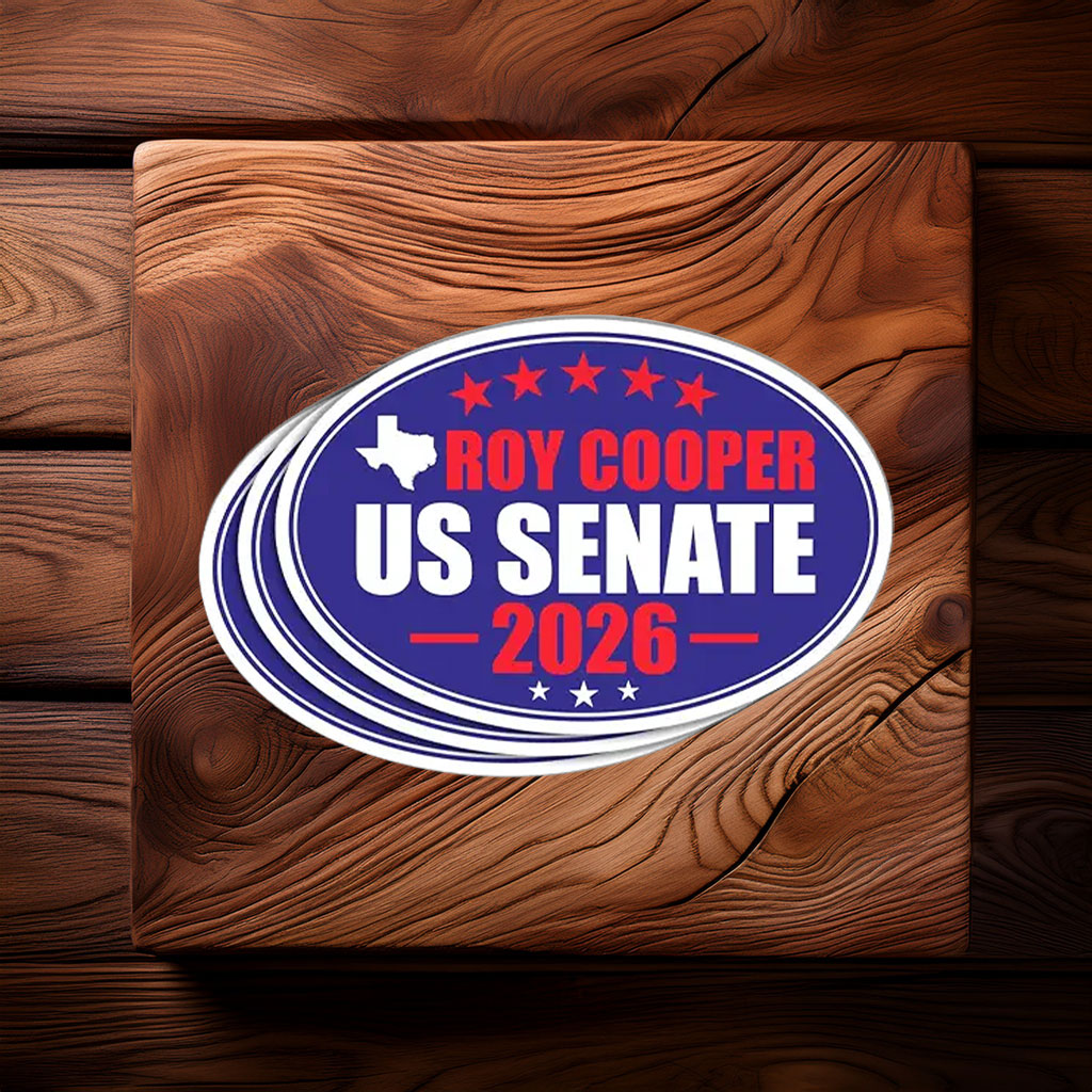 Roy Cooper for Senate 2026 Sticker - North Carolina Campaign Vinyl Decal