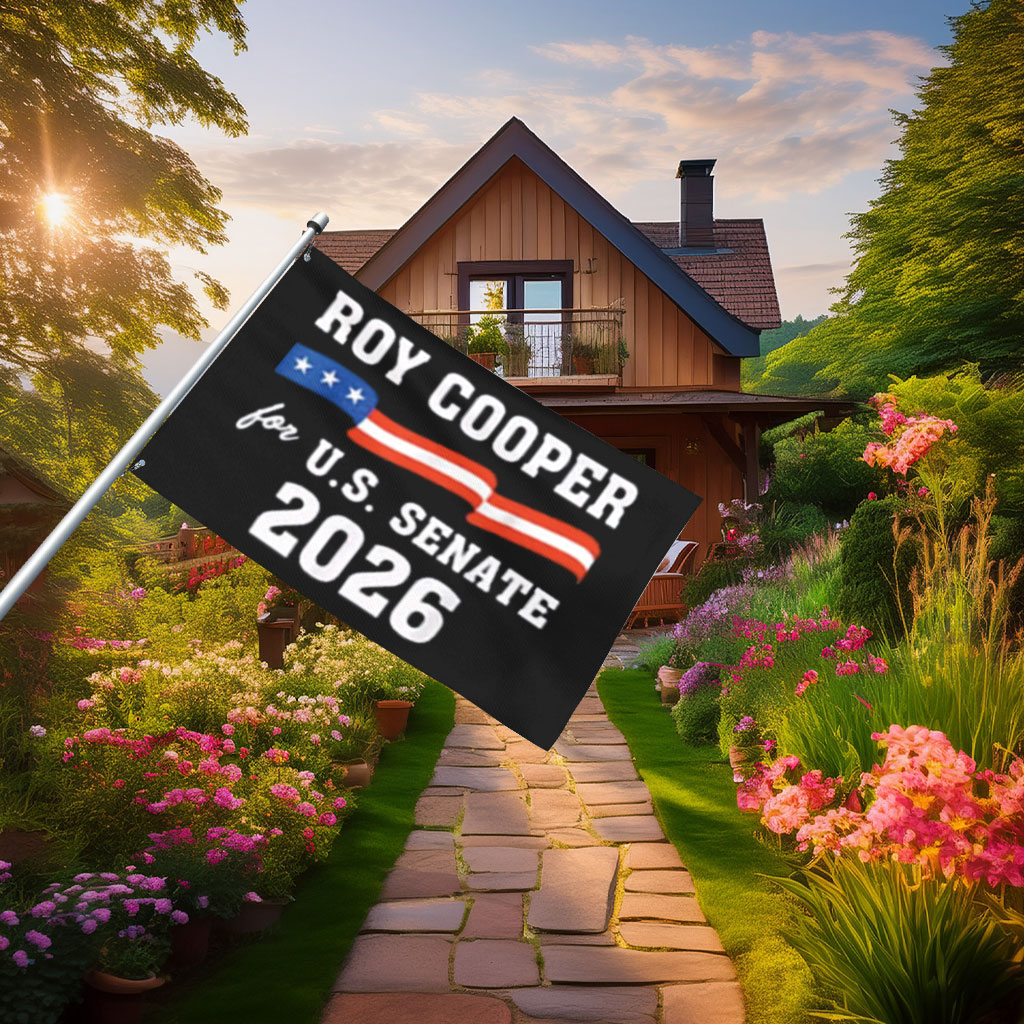 Roy Cooper for U.S. Senate 2026 House Flag