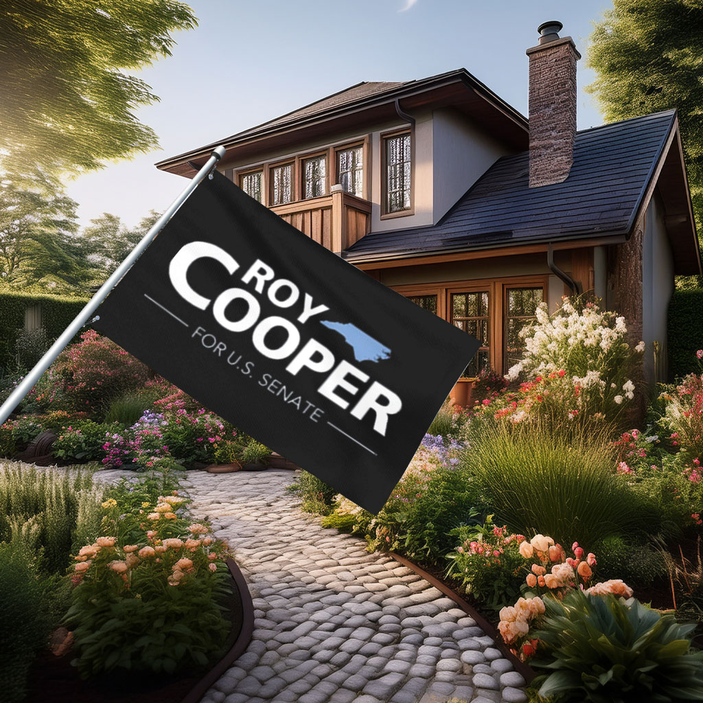 Roy Cooper for U.S. Senate House Flag