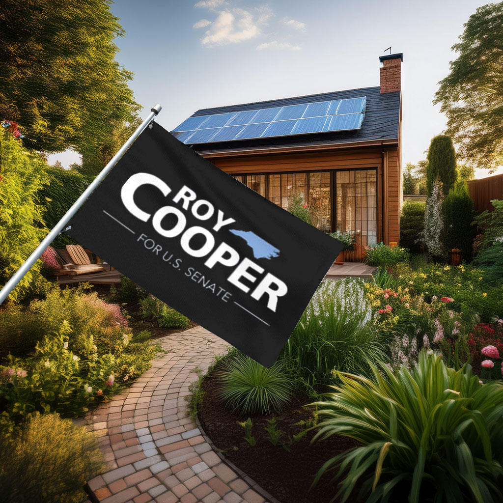 Roy Cooper for U.S. Senate House Flag