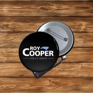 Roy Cooper for U.S. Senate Pin Button - Classic North Carolina Campaign Badge