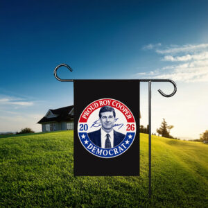 Roy Cooper 2026 Proud Democrat Lawn & House Flag