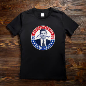 Roy Cooper 2026 Proud Democrat Retro Graphic T-Shirt
