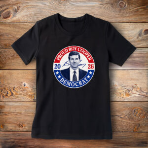 Roy Cooper 2026 Proud Democrat Retro Graphic T-Shirt
