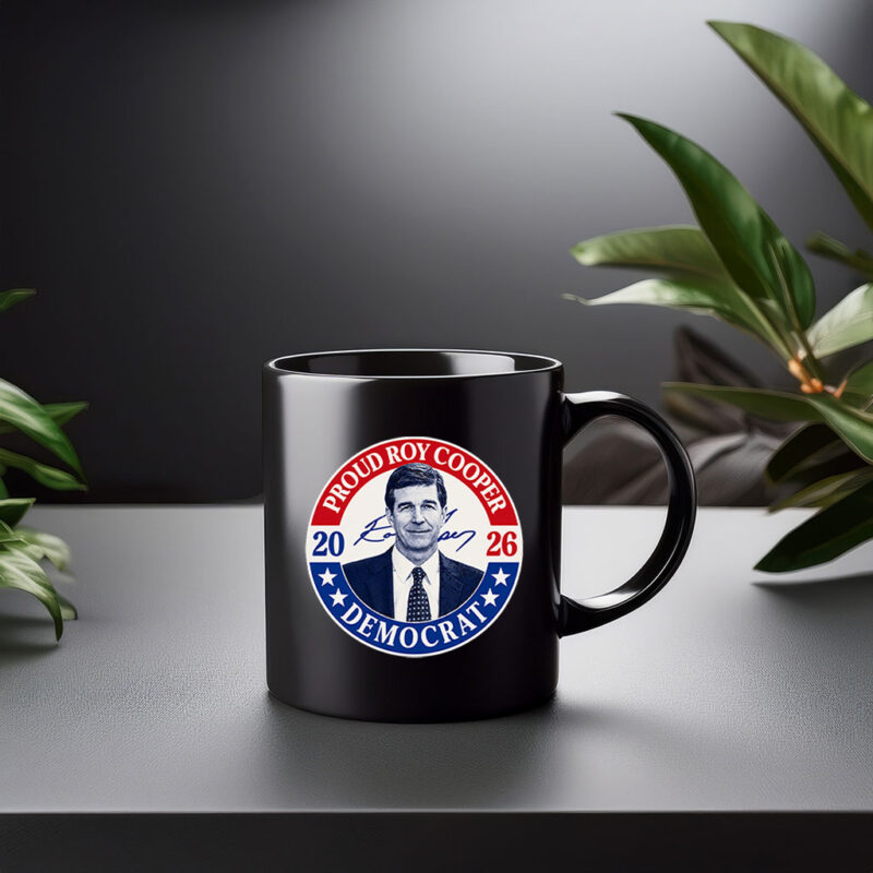 Roy Cooper 2026 Proud Democrat Retro Political Coffee Mug