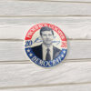 Roy Cooper 2026 Proud Democrat Round Badge Pin