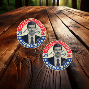 Roy Cooper 2026 Vintage Retro Political Campaign Sticker