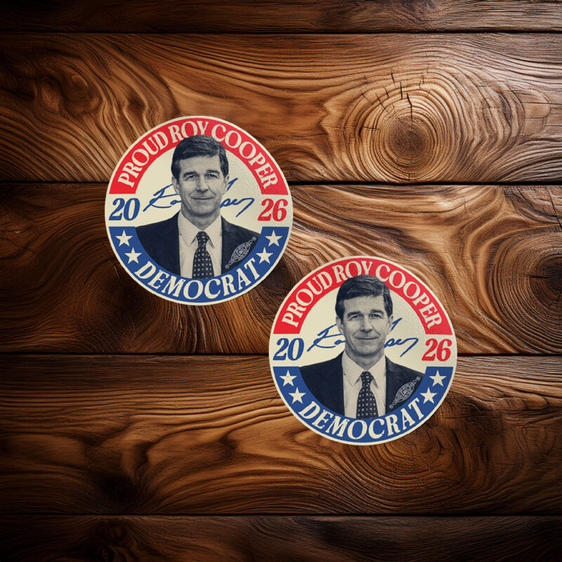 Roy Cooper 2026 Vintage Retro Political Campaign Sticker