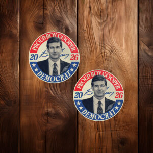 Roy Cooper 2026 Vintage Retro Political Campaign Sticker