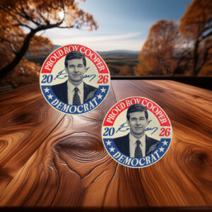 Roy Cooper 2026 Vintage Retro Political Campaign Sticker