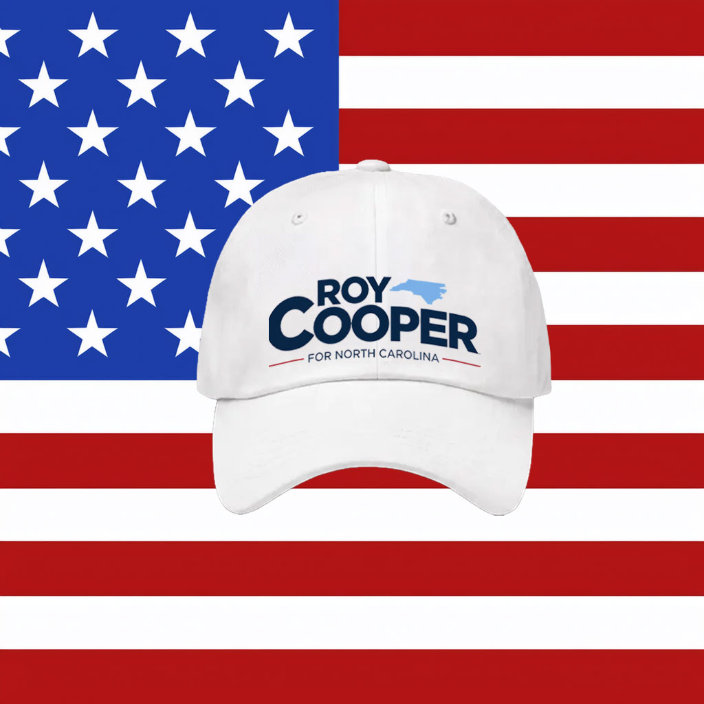 Roy Cooper For NC State Map Political Campaign Dad Hat