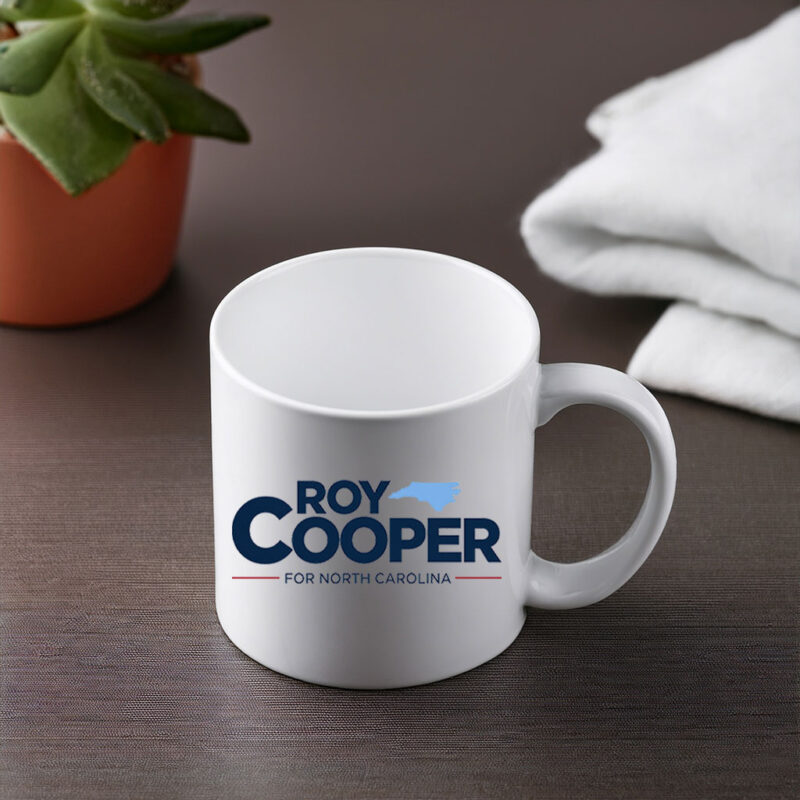 Roy Cooper For NC State Map Political Coffee Mug