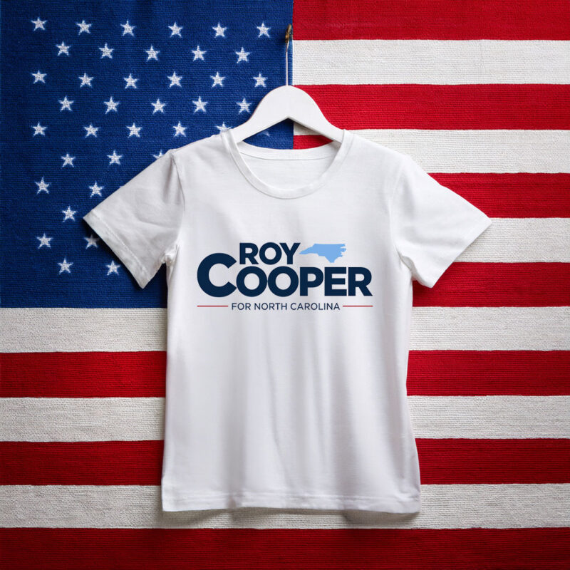 Roy Cooper For North Carolina Map Graphic T-Shirt