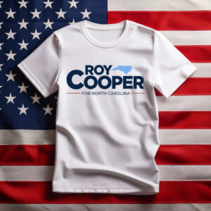 Roy Cooper For North Carolina Map Graphic T-Shirt