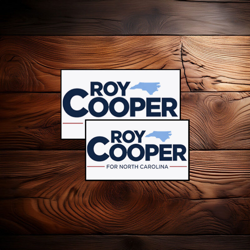 Roy Cooper For North Carolina Political Campaign Vinyl Sticker