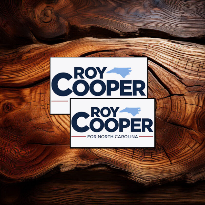 Roy Cooper For North Carolina Political Campaign Vinyl Sticker