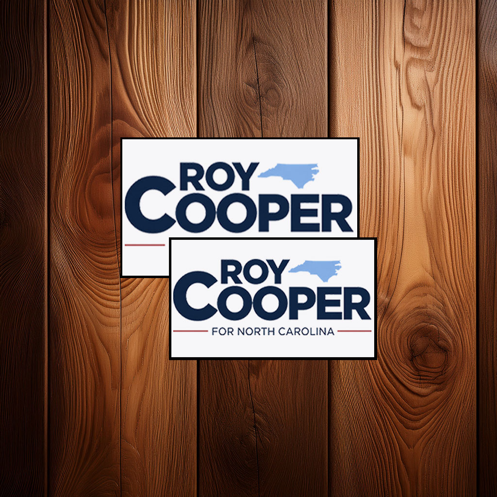 Roy Cooper For North Carolina Political Campaign Vinyl Sticker