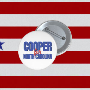 Roy Cooper For North Carolina Political Supporter Lapel Pin