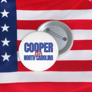 Roy Cooper For North Carolina Political Supporter Lapel Pin