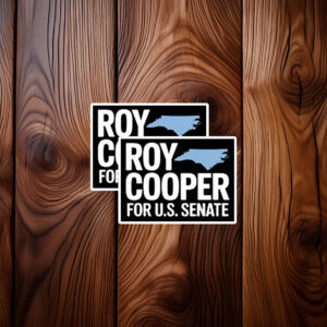 Roy Cooper U.S. Senate North Carolina Vinyl Campaign Sticker