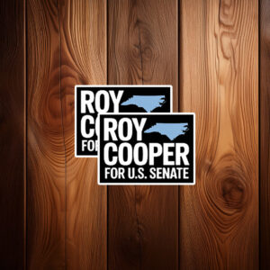 Roy Cooper U.S. Senate North Carolina Vinyl Campaign Sticker