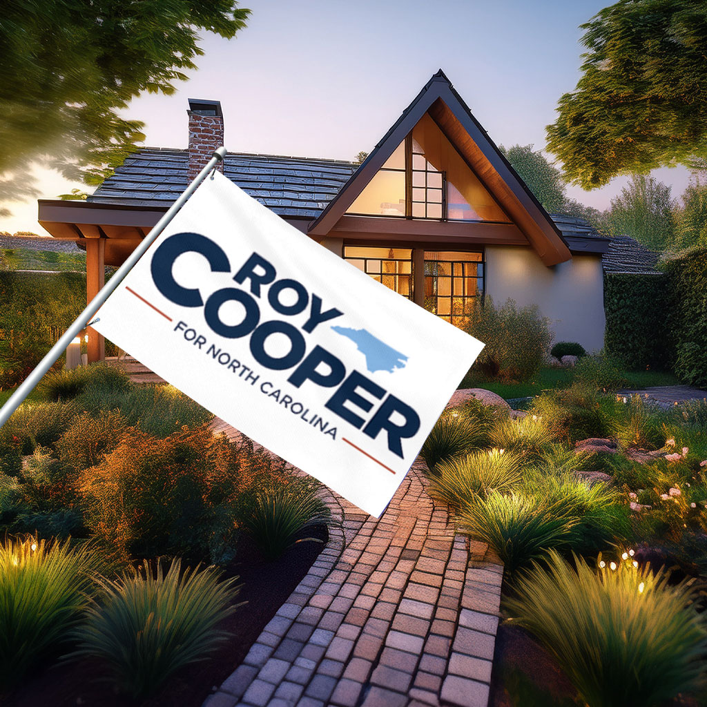 Roy Cooper for NC House Flag & Lawn Decorative Banner