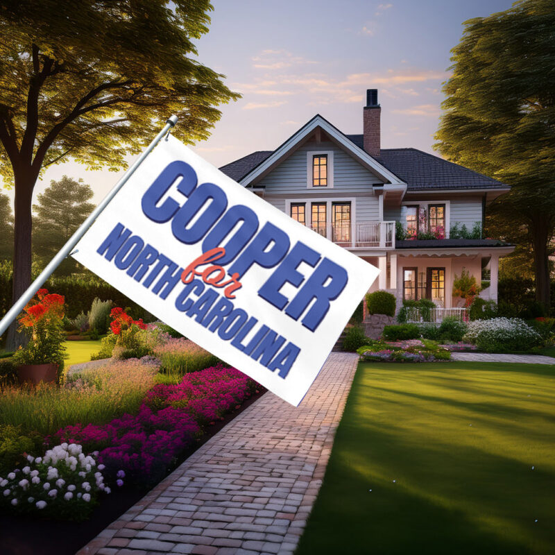 Roy Cooper for North Carolina Outdoor Flag