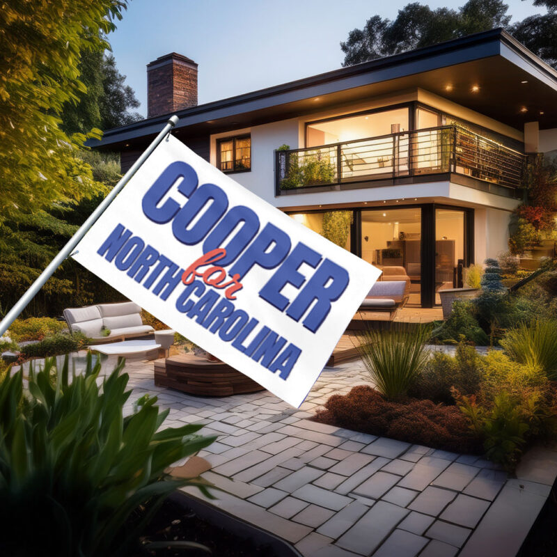 Roy Cooper for North Carolina Outdoor Flag