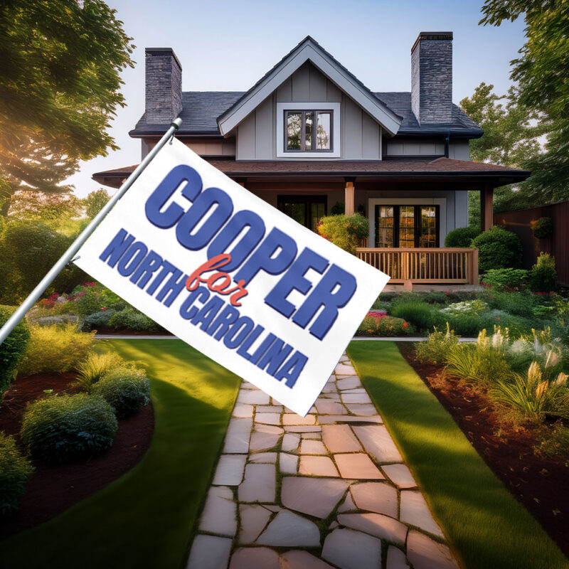 Roy Cooper for North Carolina Outdoor Flag