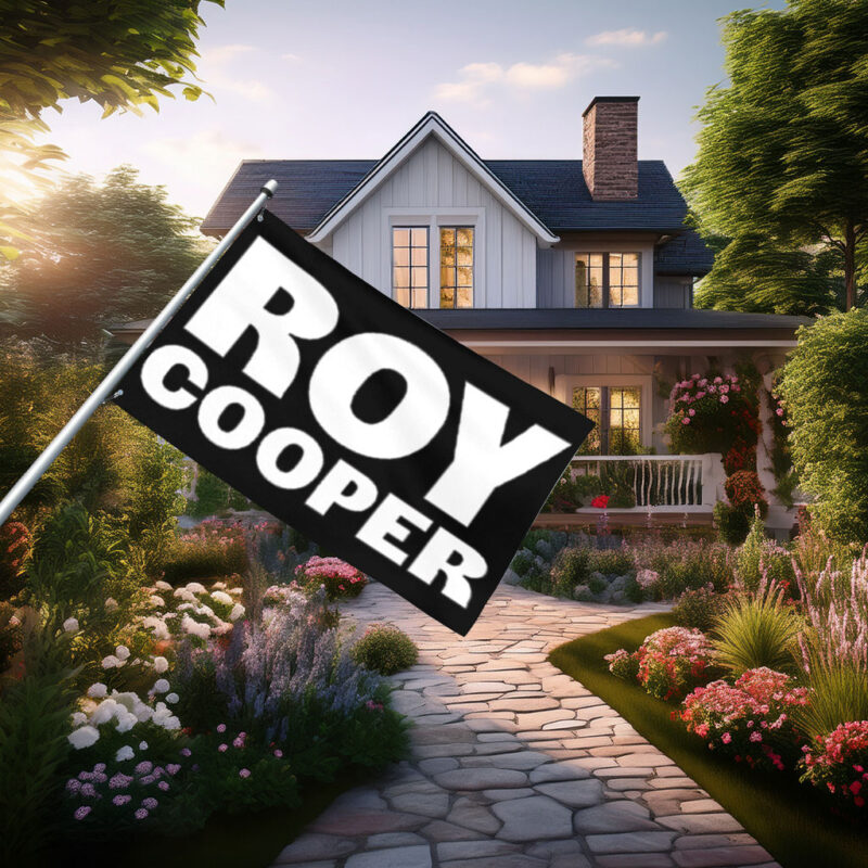Vote Roy Cooper Weatherproof Outdoor Campaign Banner